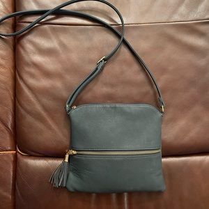 Green cross body bag